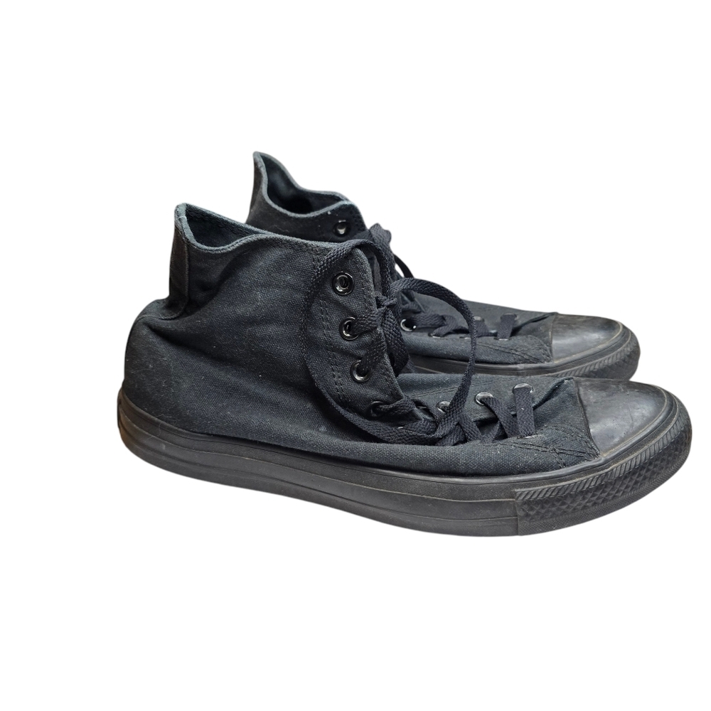 Converse Black Mid Top Sneakers Unisex - Picture 1 of 9